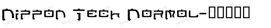 Nippon Tech Normal字体转换